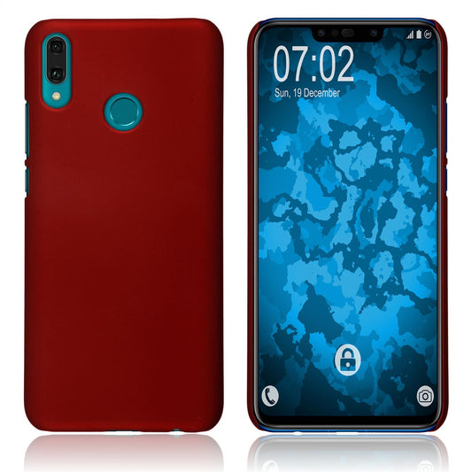 Hardcase für Huawei Y9 (2019) gummiert rot