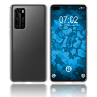 PhoneNatic Case kompatibel mit Huawei P40 - Crystal Clear Silikon Hülle transparent Cover