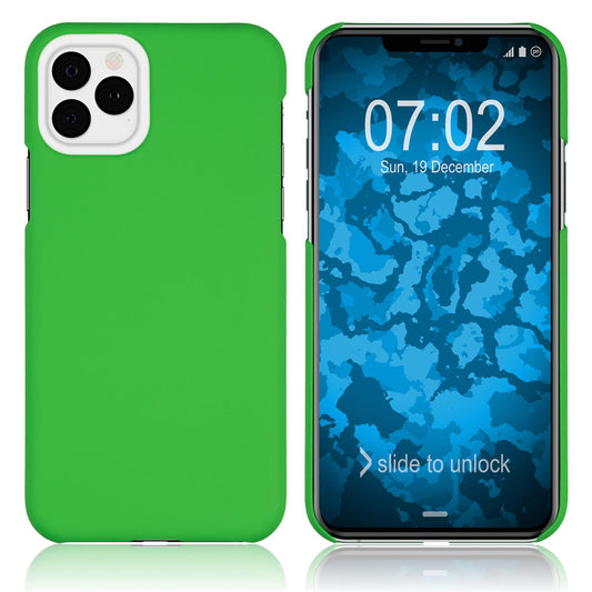 Hardcase für Apple iPhone 11 Pro Max gummiert grün