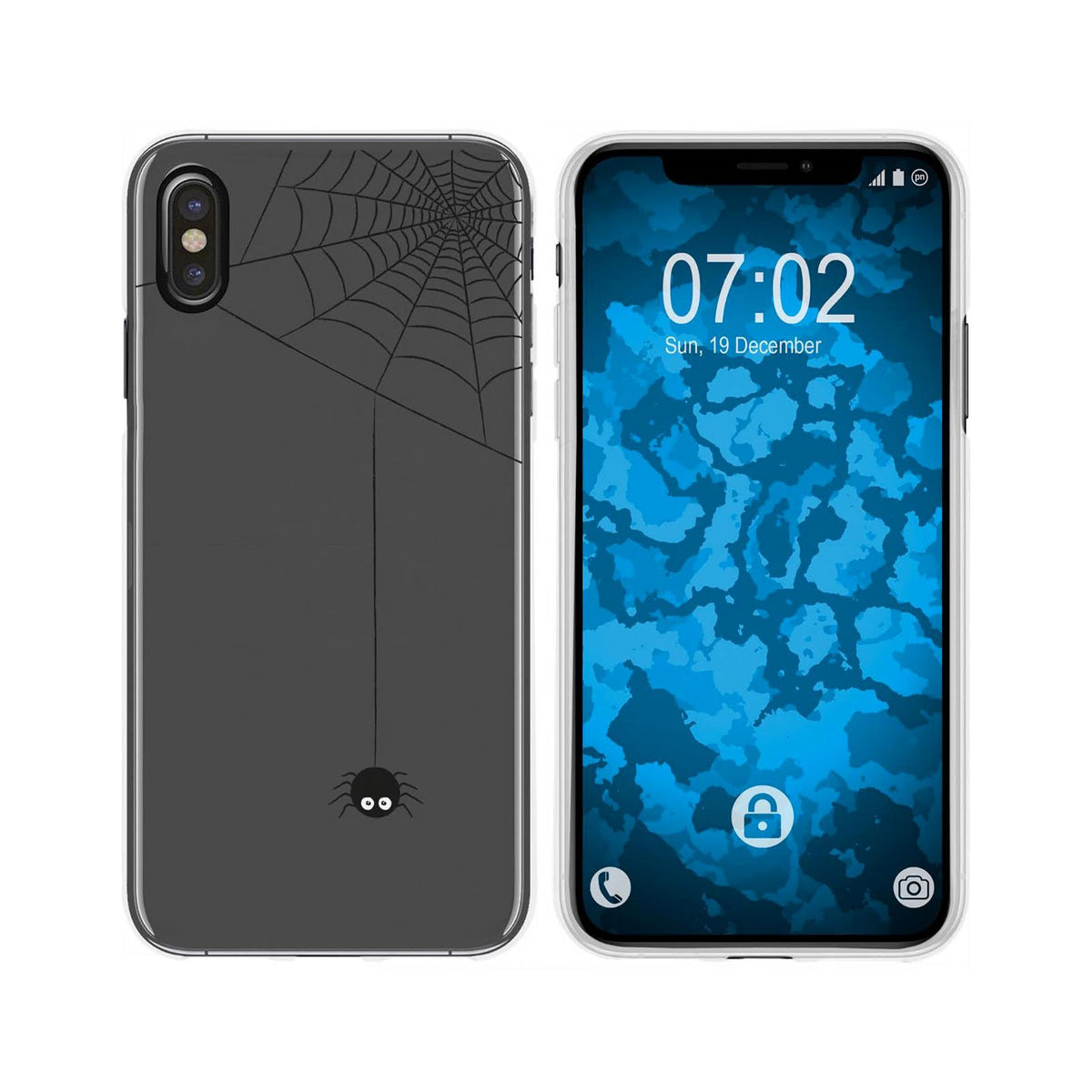 iPhone Xs Max Silikon-Hülle Herbst Spinne/Spider M3 Case