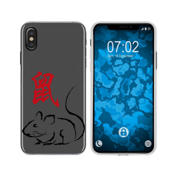 iPhone Xs Max Silikon-Hülle Tierkreis Chinesisch M1 Case