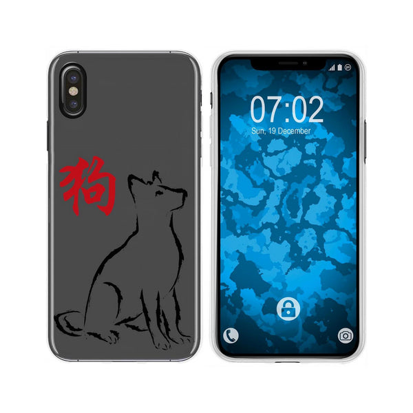 iPhone Xs Max Silikon-Hülle Tierkreis Chinesisch M11 Case