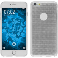PhoneNatic Case kompatibel mit Apple iPhone 6 Plus / 6s Plus - clear Silikon Hülle Iced + 2 Schutzfolien