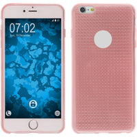 PhoneNatic Case kompatibel mit Apple iPhone 6s / 6 - rosa Silikon Hülle Iced + 2 Schutzfolien