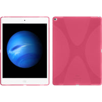 PhoneNatic Case kompatibel mit Apple iPad Pro 12.9 (2017) - pink Silikon Hülle X-Style + 2 Schutzfolien