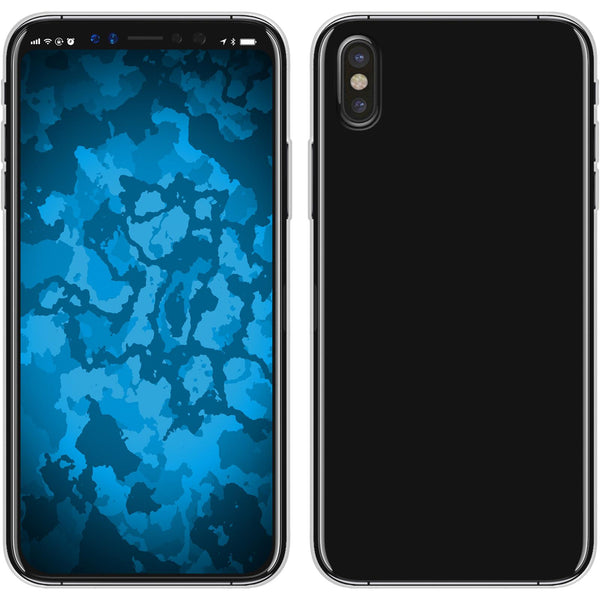 PhoneNatic Case kompatibel mit Apple iPhone X / XS - clear Silikon Hülle Slimcase Cover