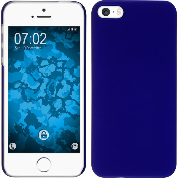 Hardcase für Apple iPhone 5 / 5s / SE gummiert blau