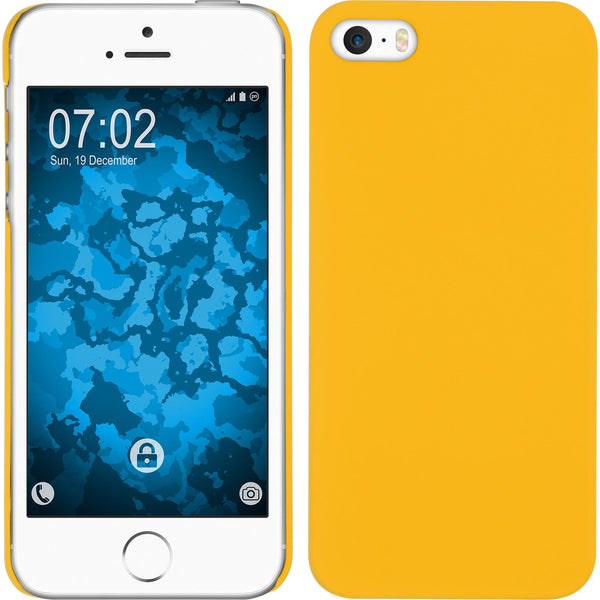 Hardcase für Apple iPhone 5 / 5s / SE gummiert gelb