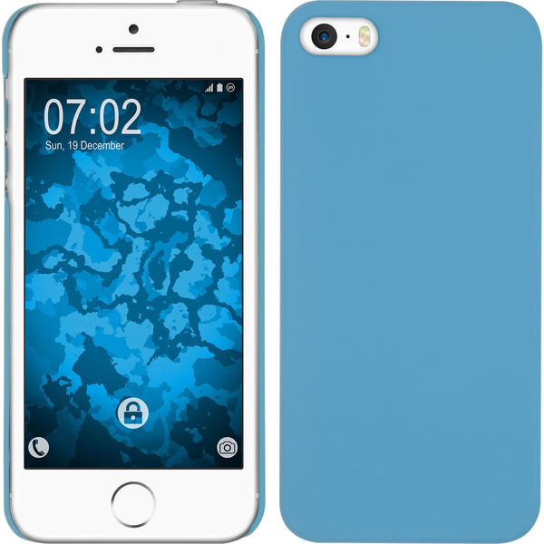 Hardcase für Apple iPhone 5 / 5s / SE gummiert hellblau
