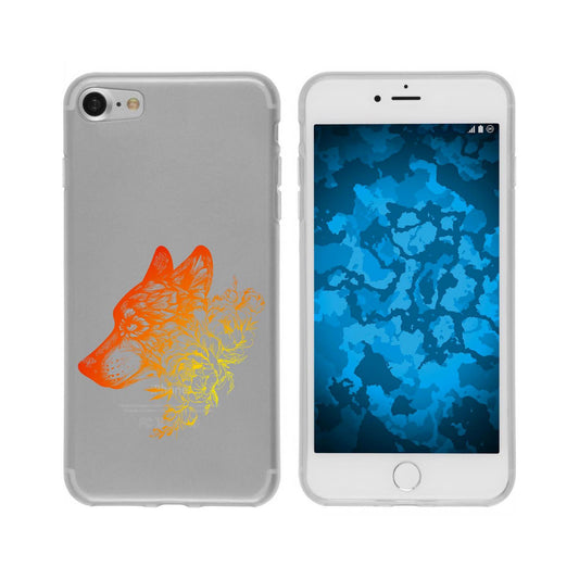 iPhone 6s / 6 Silikon-Hülle Floral Wolf M3-2 Case