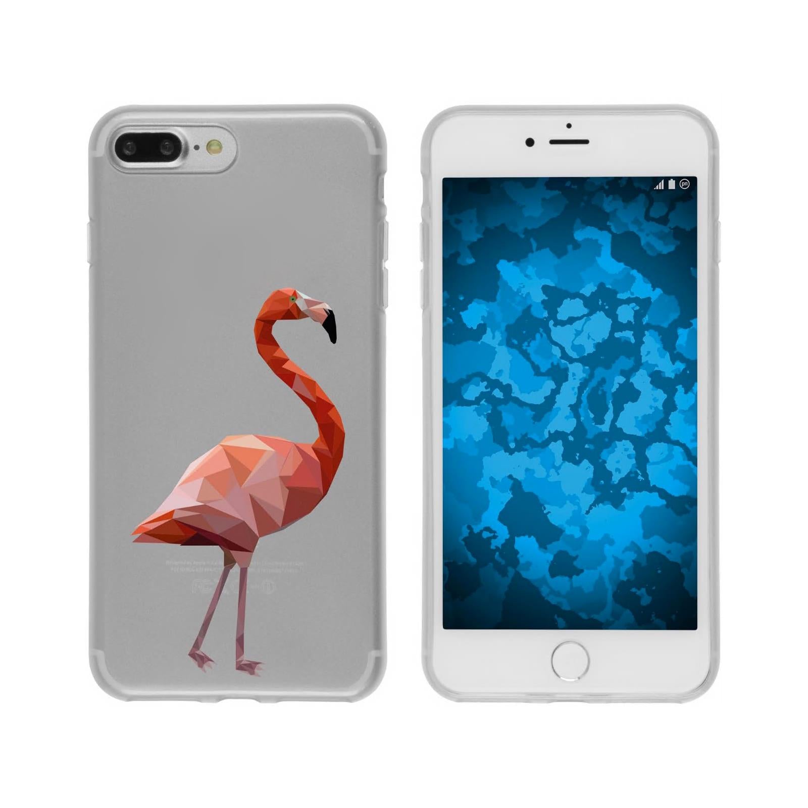 iPhone 8 Plus Silikon-Hülle Vektor Tiere M2 Case