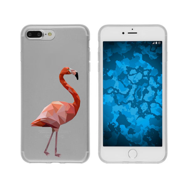 iPhone 8 Plus Silikon-Hülle Vektor Tiere M2 Case