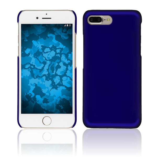 Hardcase für Apple iPhone 7 Plus / 8 Plus gummiert blau