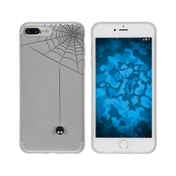 iPhone 7 Plus / 8 Plus Silikon-Hülle Herbst Spinne/Spider M3