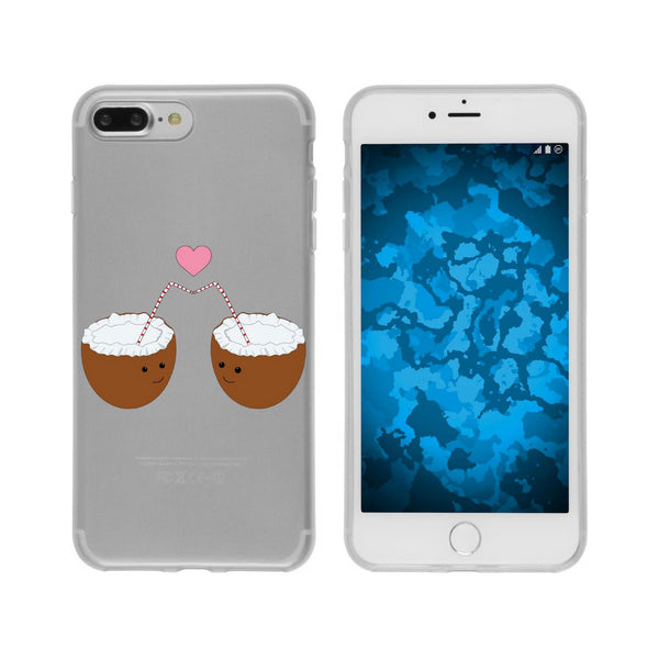 iPhone 8 Plus Silikon-Hülle Sommer Coconuts M3 Case