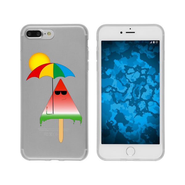 iPhone 8 Plus Silikon-Hülle Sommer Eis M6 Case