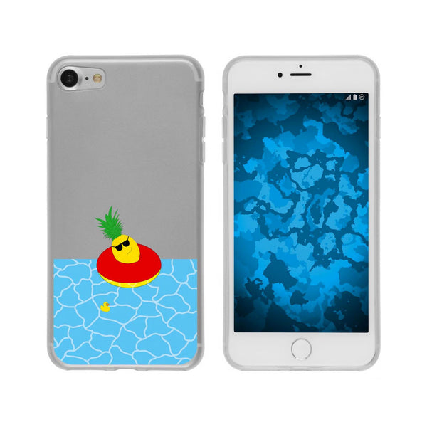 iPhone 8 Silikon-Hülle Sommer Ananas M2 Case