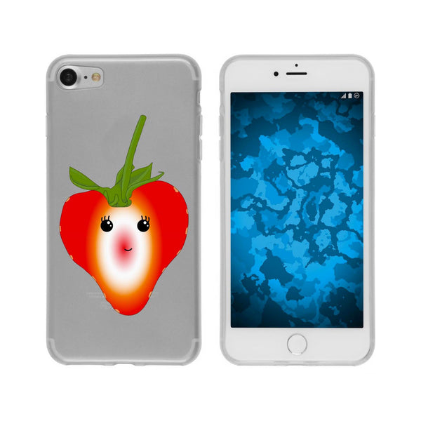 iPhone 8 Silikon-Hülle Sommer Erdbeere M4 Case