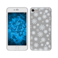 iPhone 6s / 6 Silikon-Hülle X Mas Weihnachten Schneeflocken