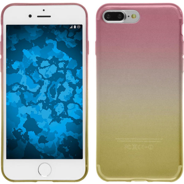 PhoneNatic Case kompatibel mit Apple iPhone 8 Plus - Design:01 Silikon Hülle OmbrË + 2 Schutzfolien
