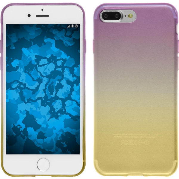 PhoneNatic Case kompatibel mit Apple iPhone 8 Plus - Design:05 Silikon Hülle OmbrË + 2 Schutzfolien