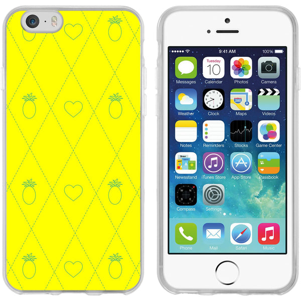 iPhone 6 Plus / 6s Plus Silikon-Hülle Sommer Ananas M1 Case
