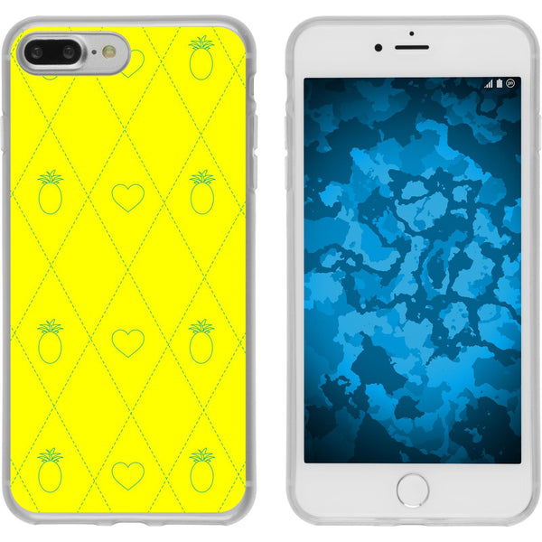 iPhone 8 Plus Silikon-Hülle Sommer Ananas M1 Case