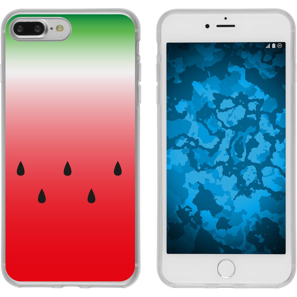 iPhone 8 Plus Silikon-Hülle Sommer Melone M5 Case