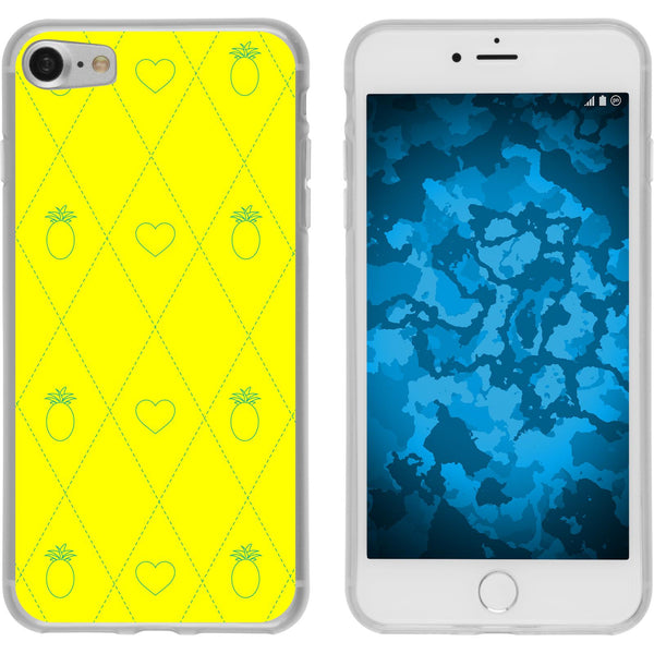 iPhone 7 / 8 / SE 2020 Silikon-Hülle Sommer Ananas M1 Case