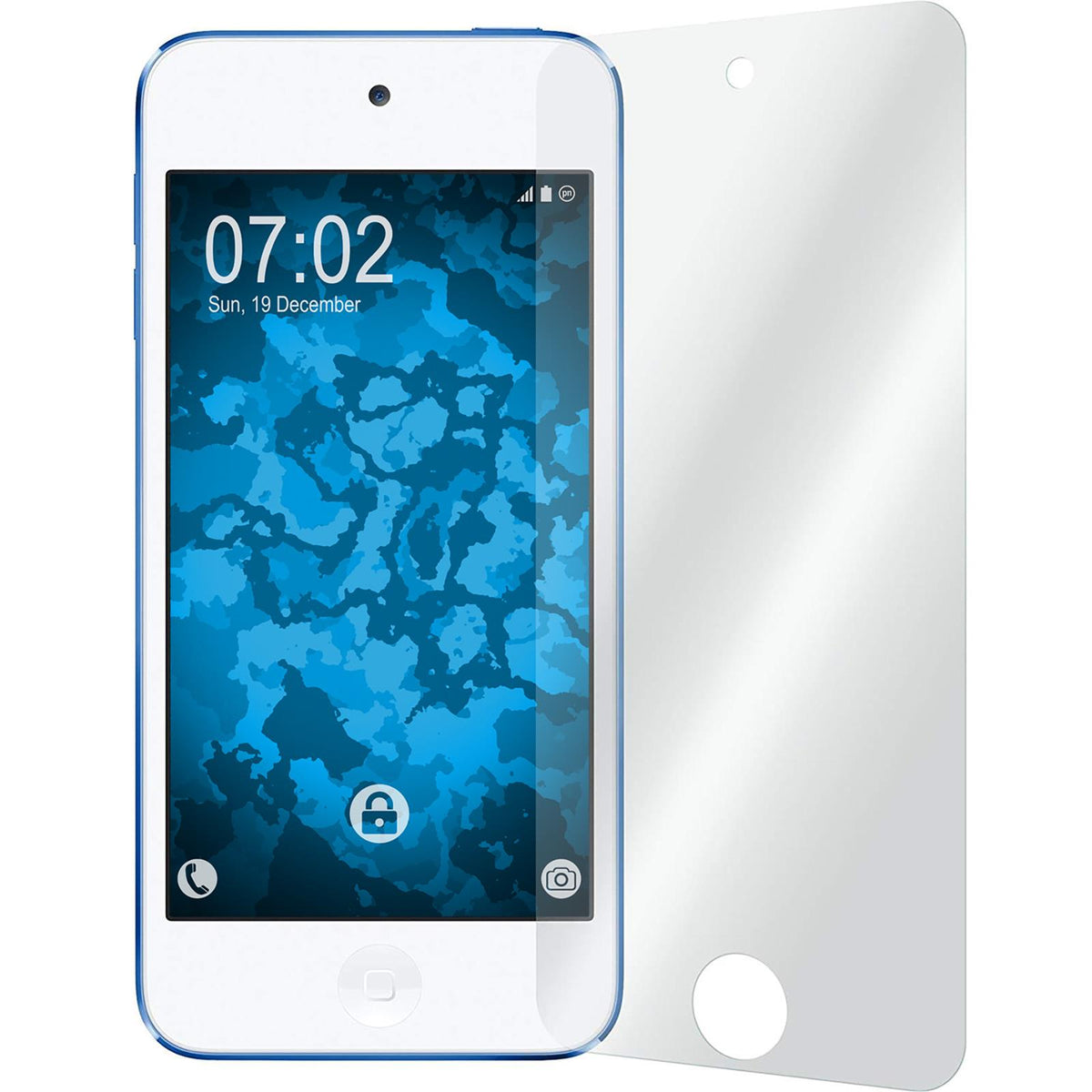 2 x Apple iPod touch 7 / 6 / 5 Glas-Displayschutzfolie klar