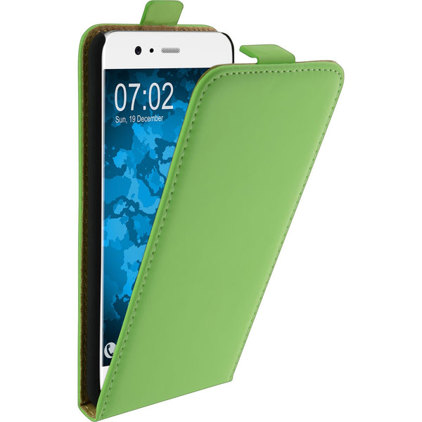 Kunst-Lederhülle für Huawei P10 Plus Flip-Case grün Cover