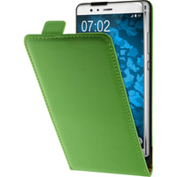 Kunst-Lederhülle für Huawei P9 Plus Flip-Case grün + 2 Schut
