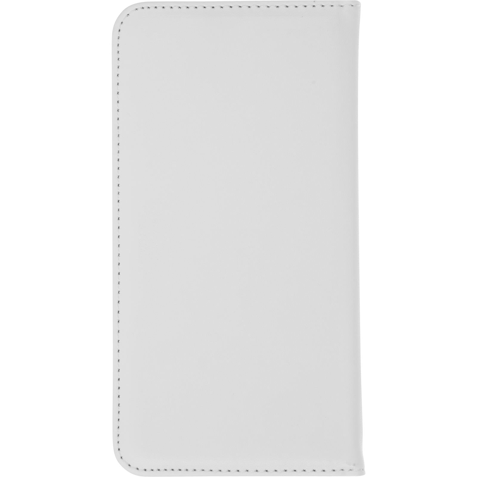 Kunst-Lederhülle für Samsung Galaxy J3 (2016) Book-Case weiﬂ