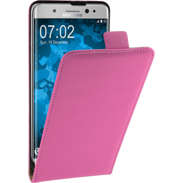 Kunst-Lederhülle für Samsung Galaxy Note FE Flip-Case pink C