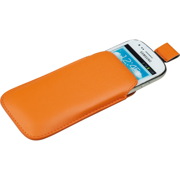 Kunst-Lederhülle für Samsung Galaxy S3 Mini Tasche orange Co