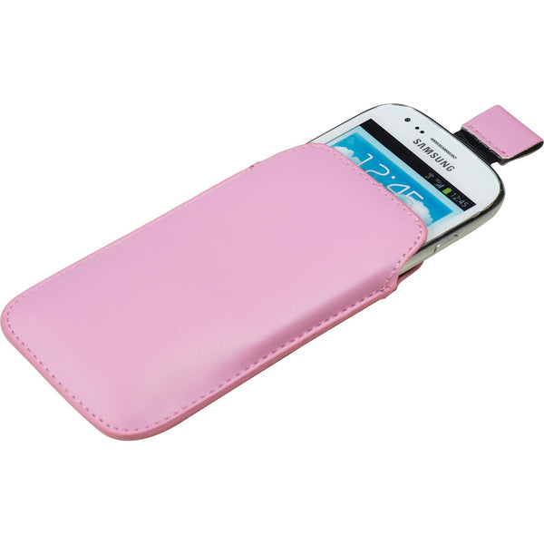 Kunst-Lederhülle für Samsung Galaxy S3 Mini Tasche rosa Cove