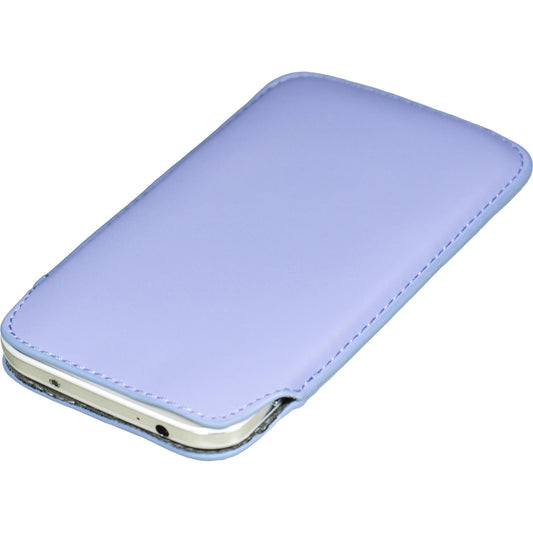 Kunst-Lederhülle für Samsung Galaxy S4 Tasche lila + 2 Schut