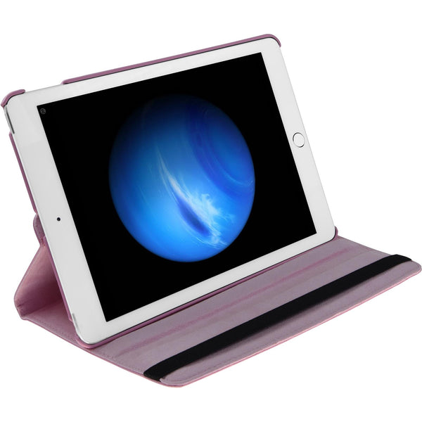 Kunst-Lederhülle für Apple iPad Pro 12.9 (2017) 360∞ rosa +