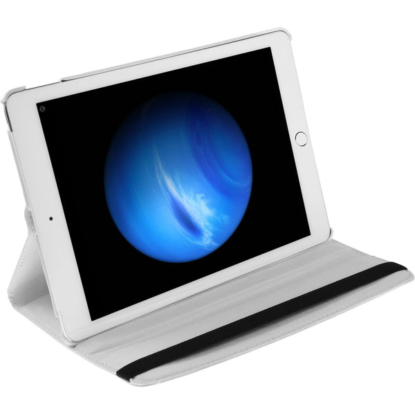 Kunst-Lederhülle für Apple iPad Pro 12.9 (2017) 360∞ weiﬂ +