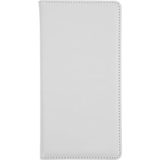 Kunst-Lederhülle für HTC One A9 Book-Case weiﬂ + 2 Schutzfol