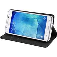 Kunst-Lederhülle für Samsung Galaxy J7 (2015 / J700) Book-Ca