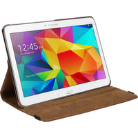 Kunst-Lederhülle für Samsung Galaxy Tab 4 10.1 360∞ braun +