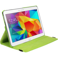 Kunst-Lederhülle für Samsung Galaxy Tab 4 10.1 360∞ grün + 2