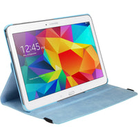 Kunst-Lederhülle für Samsung Galaxy Tab 4 10.1 360∞ hellblau
