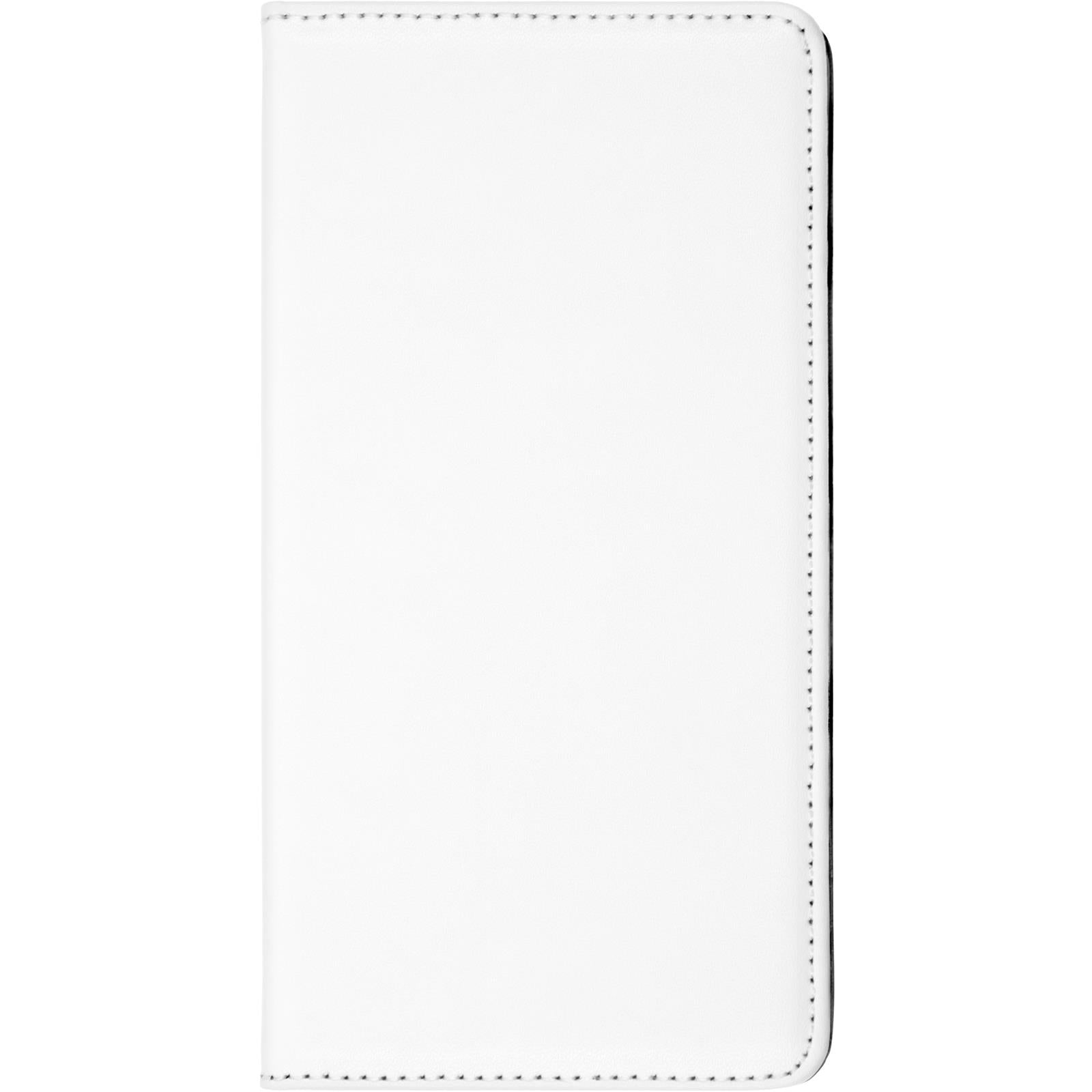 Kunst-Lederhülle für ZTE Blade L3 Book-Case weiﬂ Cover