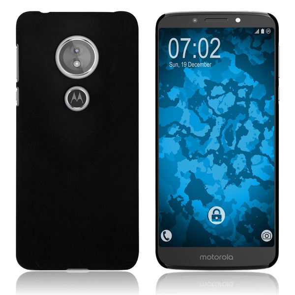 Hardcase für Motorola Moto E5 (5th Gen) gummiert schwarz