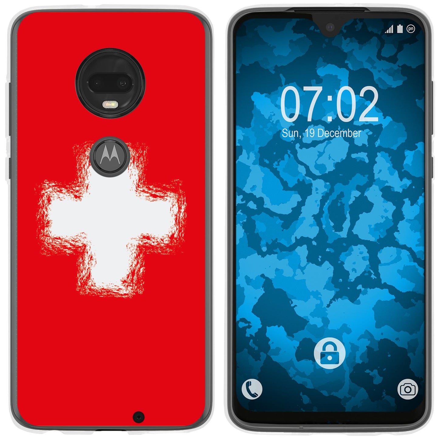 Moto G7 Plus Silikon-Hülle WM Schweiz M10 Case