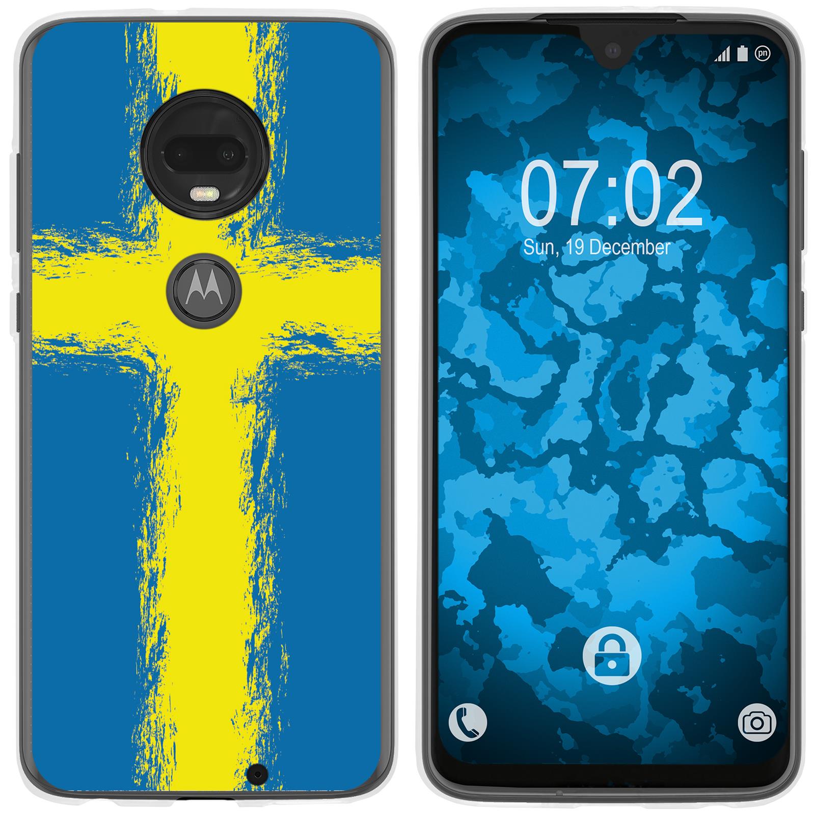 Moto G7 Plus Silikon-Hülle WM Schweden M12 Case