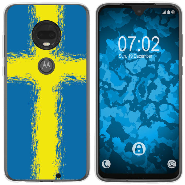 Moto G7 Silikon-Hülle WM Schweden M12 Case