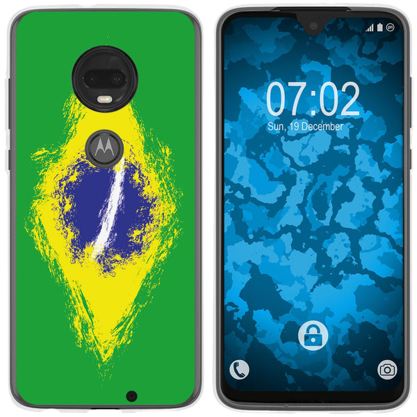 Moto G7 Silikon-Hülle WM Brasilien M3 Case